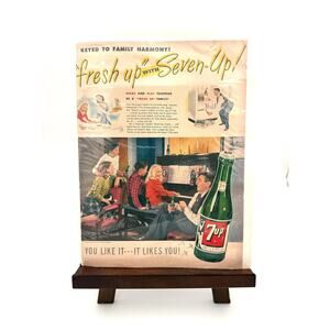Vintage 1947 7 Up Soda Advertisement Magazine Print You Like It It Likes You